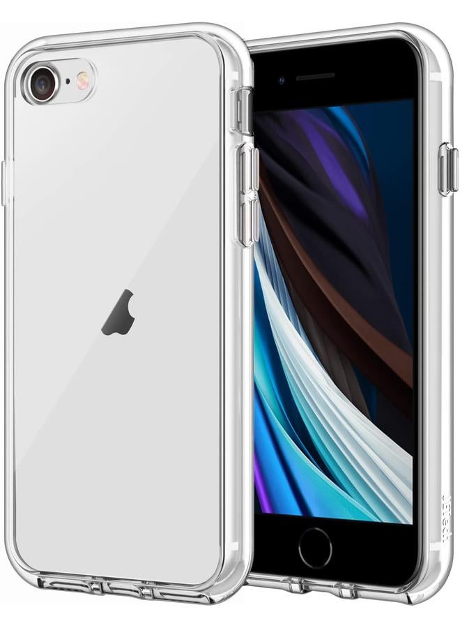 جي تيك جراب لهاتف Iphone Se 3 2 2022 إصدار 2020 لهاتف Iphone 8 وIphone 7 مقاس 4.7 بوصة، غطاء خلفي شفاف مقاوم للصدمات غير قابل للاصفرار ومضاد للخدش - Image 1