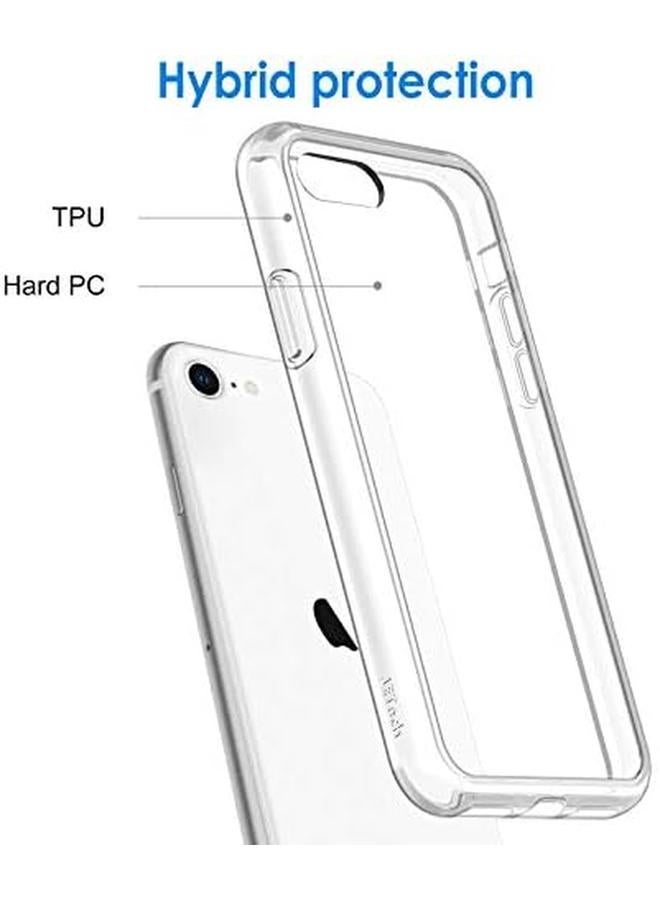 جي تيك جراب لهاتف Iphone Se 3 2 2022 إصدار 2020 لهاتف Iphone 8 وIphone 7 مقاس 4.7 بوصة، غطاء خلفي شفاف مقاوم للصدمات غير قابل للاصفرار ومضاد للخدش - Image 3