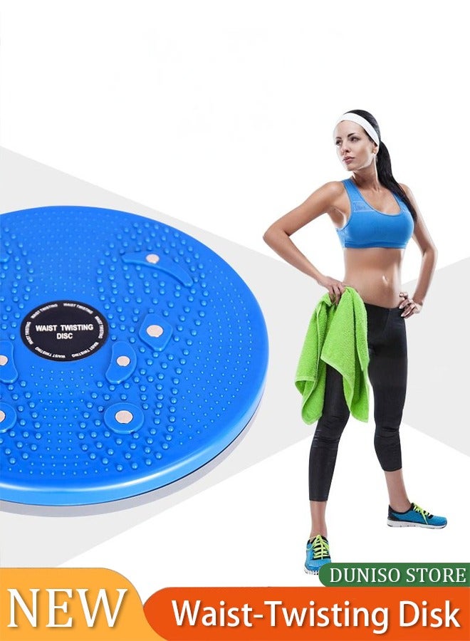 إسكدنيا Yoga Exercise Rotating Waist-Twisting Disk, Waist Sculptor Twister Board for Core u0026 Ab Exercise - Waist Twisting Disc, Dizzy Disc Twist Board for Slimming Workout with 8 Magnets Reflexology - Image 1