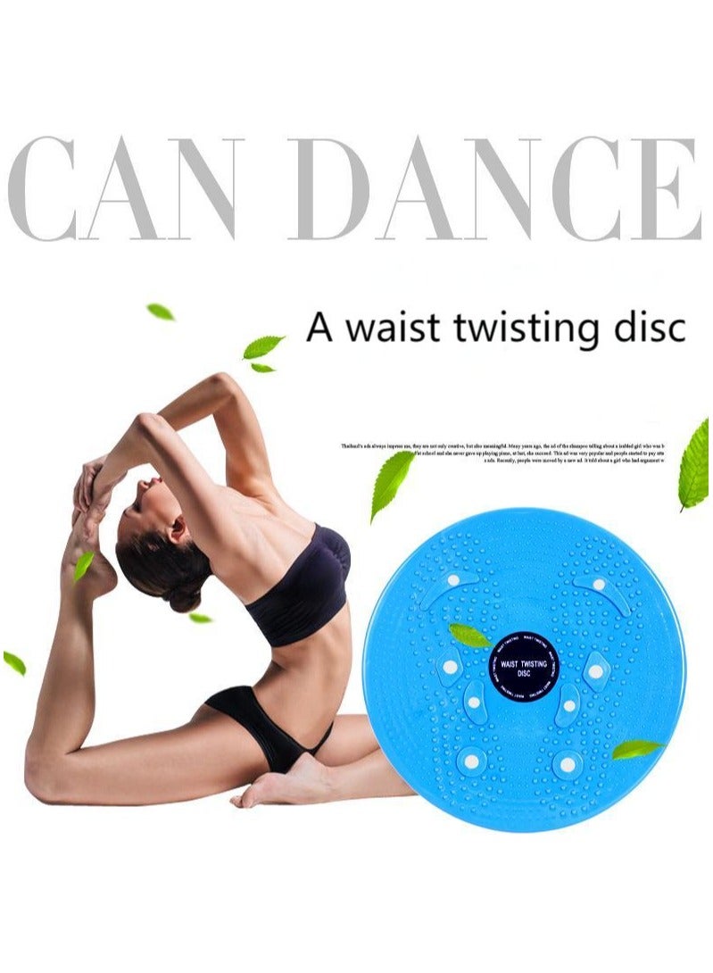 إسكدنيا Yoga Exercise Rotating Waist-Twisting Disk, Waist Sculptor Twister Board for Core u0026 Ab Exercise - Waist Twisting Disc, Dizzy Disc Twist Board for Slimming Workout with 8 Magnets Reflexology - Image 2