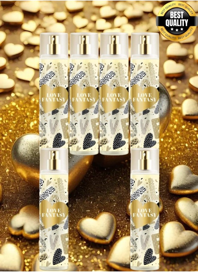 Fabiola - 6 Pieces Love Fantasy Body Mist 250ML - Image 1