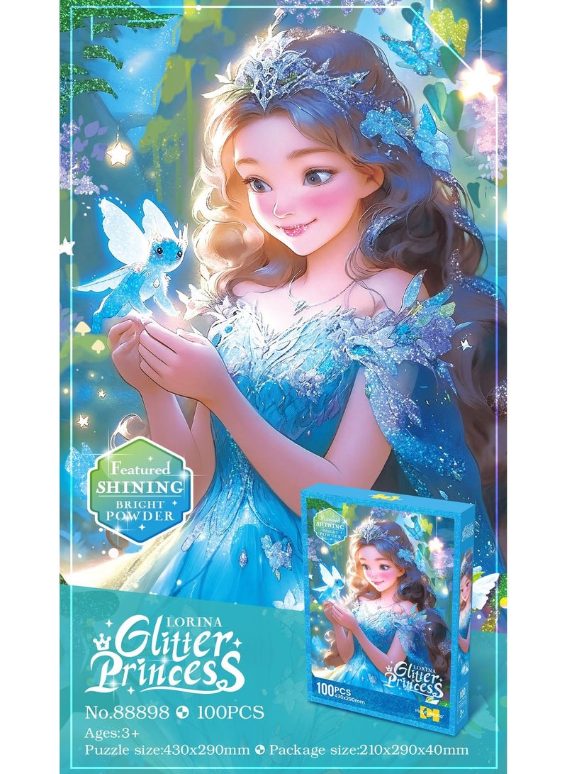 100-Piece Princess Jigsaw Puzzle - Kid Toy - Brain Games - Child Education Development Toy - Image 1
