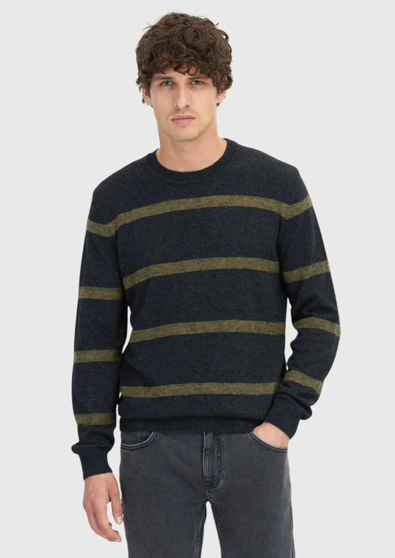 Ramsey Hard Coal Knitwear Sweatshirt