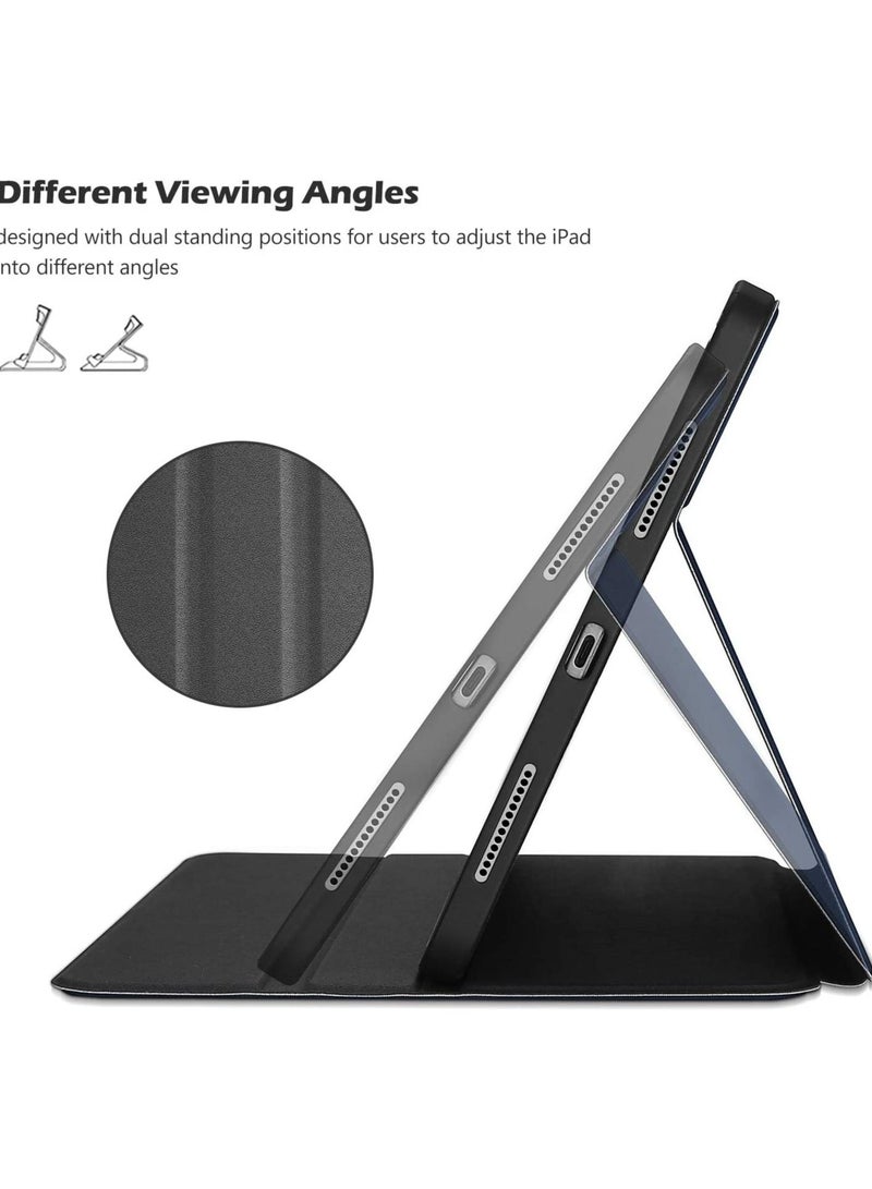 Procases iPad Air 5/4 Case 10.9 inch 2022 2020 with Pencil Holder, Slim Protective Folio Stand Cover for iPad Air 5th 4th Generation 10.9" -Navy - Image 3