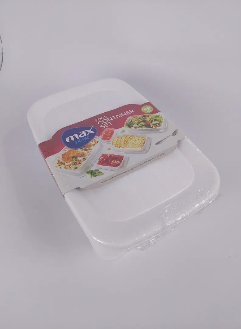 ماكس بلاست طقم علب ثلاجة 5 قطع ماكس بلاست - Image 5