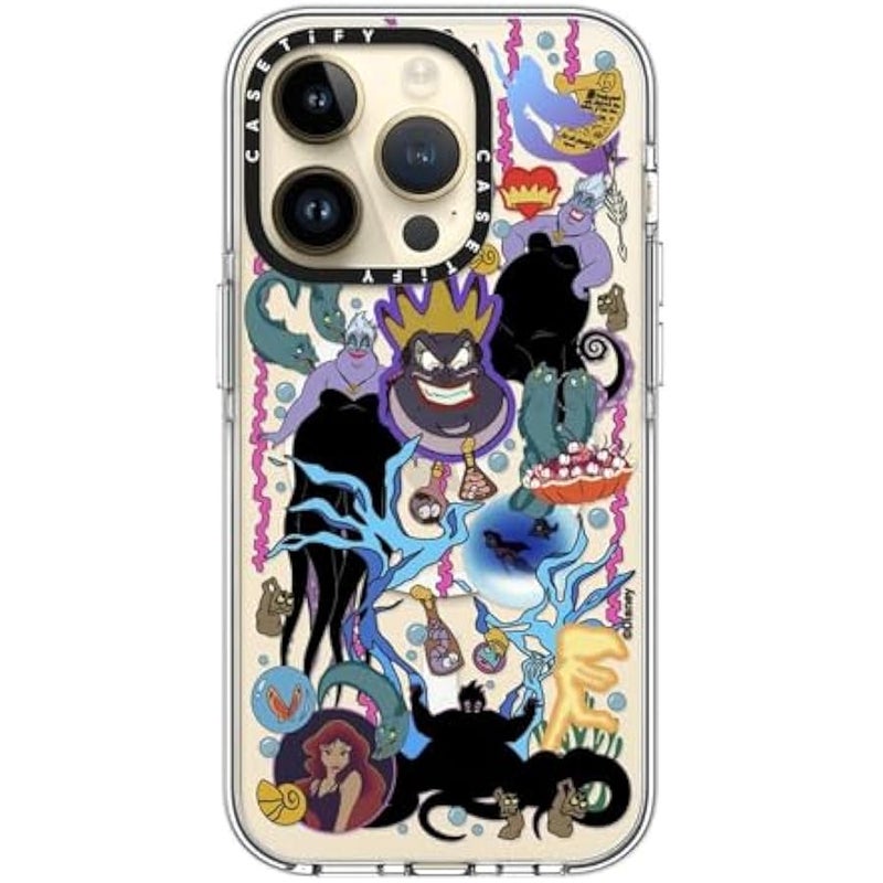 Casetify Clear iPhone 14 Pro Case 【Villains Co-Lab/Not Yellowing / 6.6ft Drop Protection/Compatible with Magsafe】 - Liar Sticker - Ursula - Clear - Image 4