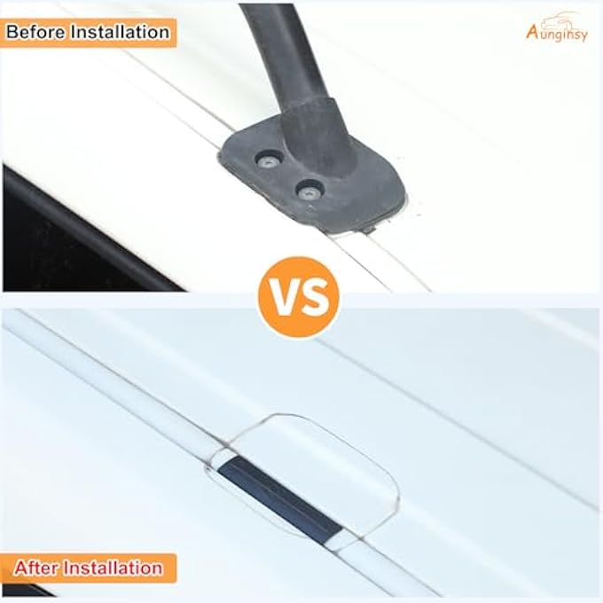 rayihni مجموعة إزالة حامل السقف للسيارة مع الأغطية متوافقة مع تويوتا FJ كروزر 2007-2021+ ملحقات، 6 قطع مجموعة مشابك حامل السقف من ABS/معدن، غطاء ثقب تشكيلات السقف، برغي بديل #75596-35030 - Image 3