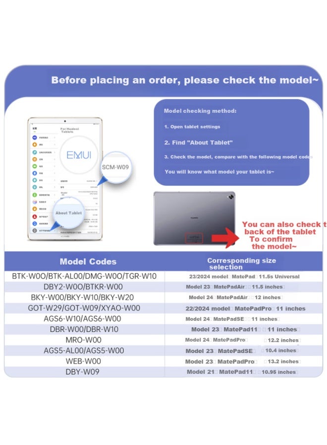 Suoying For Huawei Matepad 11.5 Tablet Keyboard Protective Case 23 Standard/soft Light Edition Bluetooth Keyboard Mouse Set - Image 2