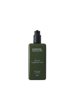 routine Routine | Dirty Hipster No.4 350ml Natural Body Cream. Patchouli, Mint, Cocoa & Vetiver. Botanicals | No Synthetic Fragrance | Vegan | Clinically Tested | Hands | Body | Signature Scent 