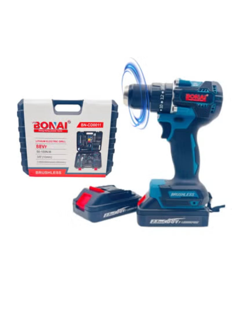 BONAI 36V Cordless Impact Drill Kit with Dual Batteries Your All in One Solution for Precision Metal Wood and Wall Drilling  Effortless Screwdriving, Perfect for Home and Office Projects  - Image 1
