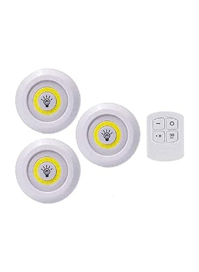 3 قطع مصابيح LED مع جهاز تحكم عن بعد للطوارئ والديكور