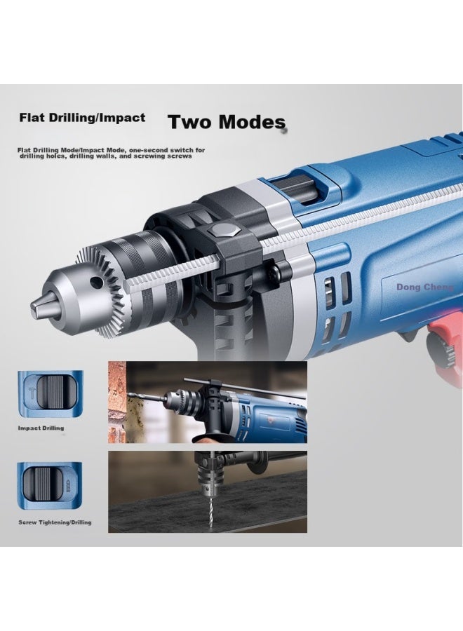 DONG Cheng Dongcheng 710w Impact Drill Z1j-ff-16t Household Hand Drill Wired Electric Tool Box Multi-function Set - Image 4