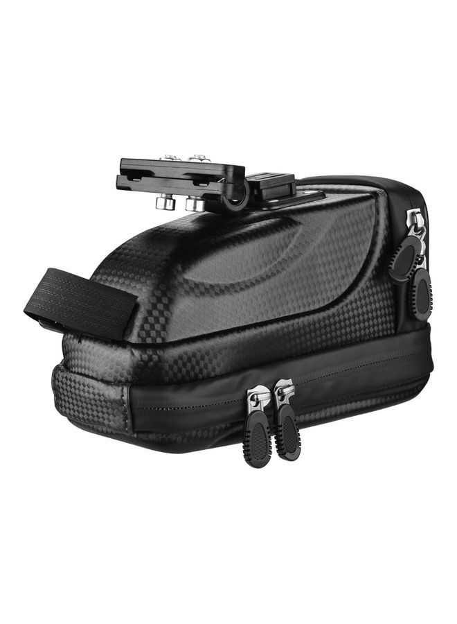 NIBEMINENT Hard Shell Bicycle Saddle Bag With Taillight And Rain Cover - Image 5