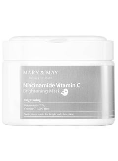 MARY & MAY Mary & May, Niacinamide Vitamin C, Brightening Beauty Mask, 30 Sheets, 14.1 oz (400 g)  - Image 1