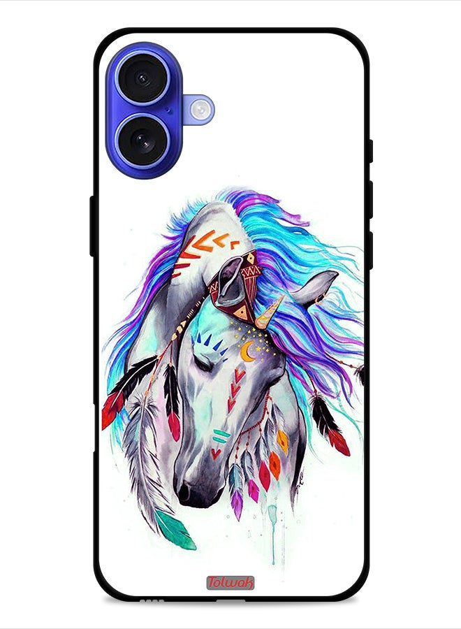 Tolwak Apple iPhone 16 Protective Case Cover Horse - Image 1