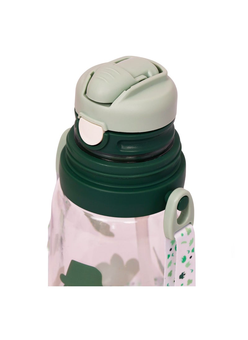 Eazy Kids Water Bottle 600ml With Straw - Green  - Image 3