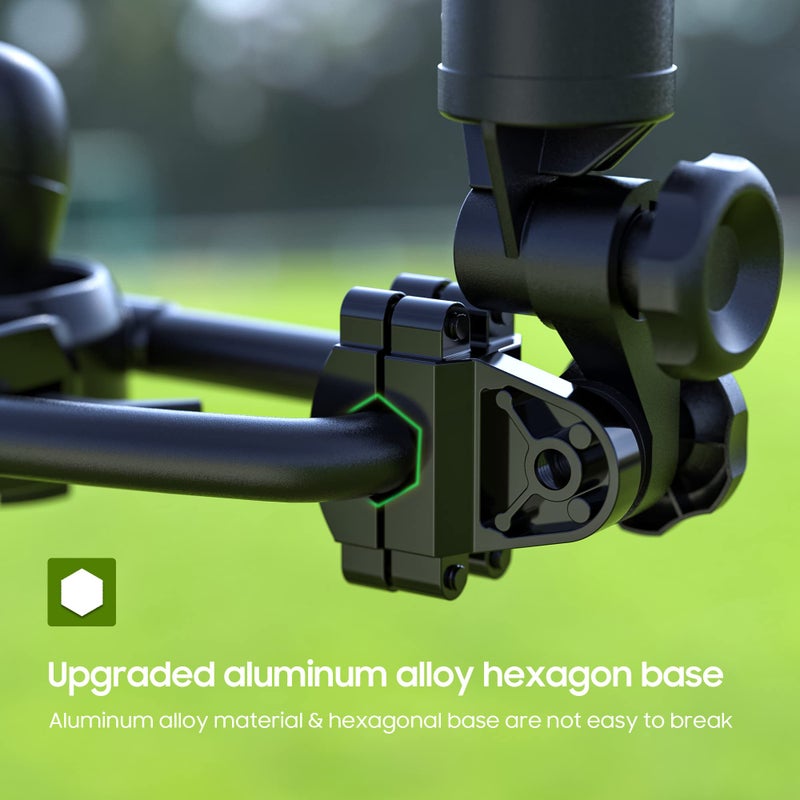 10L0L Heavy Duty Golf Push Cart Umbrella Holder, Aluminium Alloy Base Super Strong Windproof, Universal Umbrella Stand for Mobility Scooter, Stroller, Wheelchair, Beach Chair - Image 4