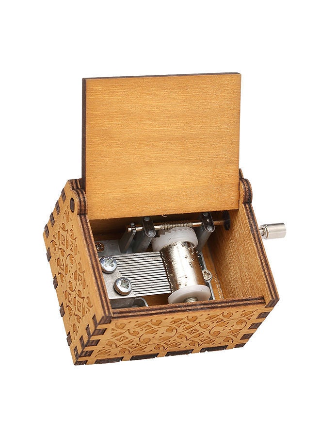 NIBEMINENT Vintage Wooden Music Case Brown  - Image 2