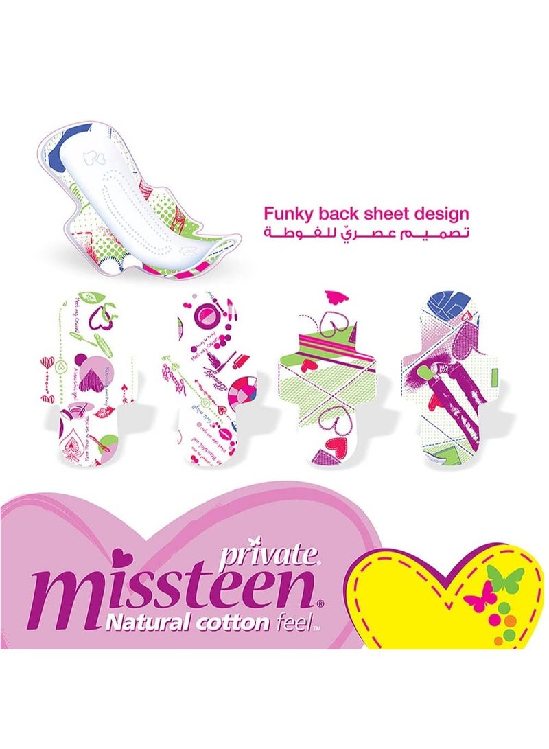 Private 20-Piece Missteen Natural Cotton Extrathin Pads - Image 4
