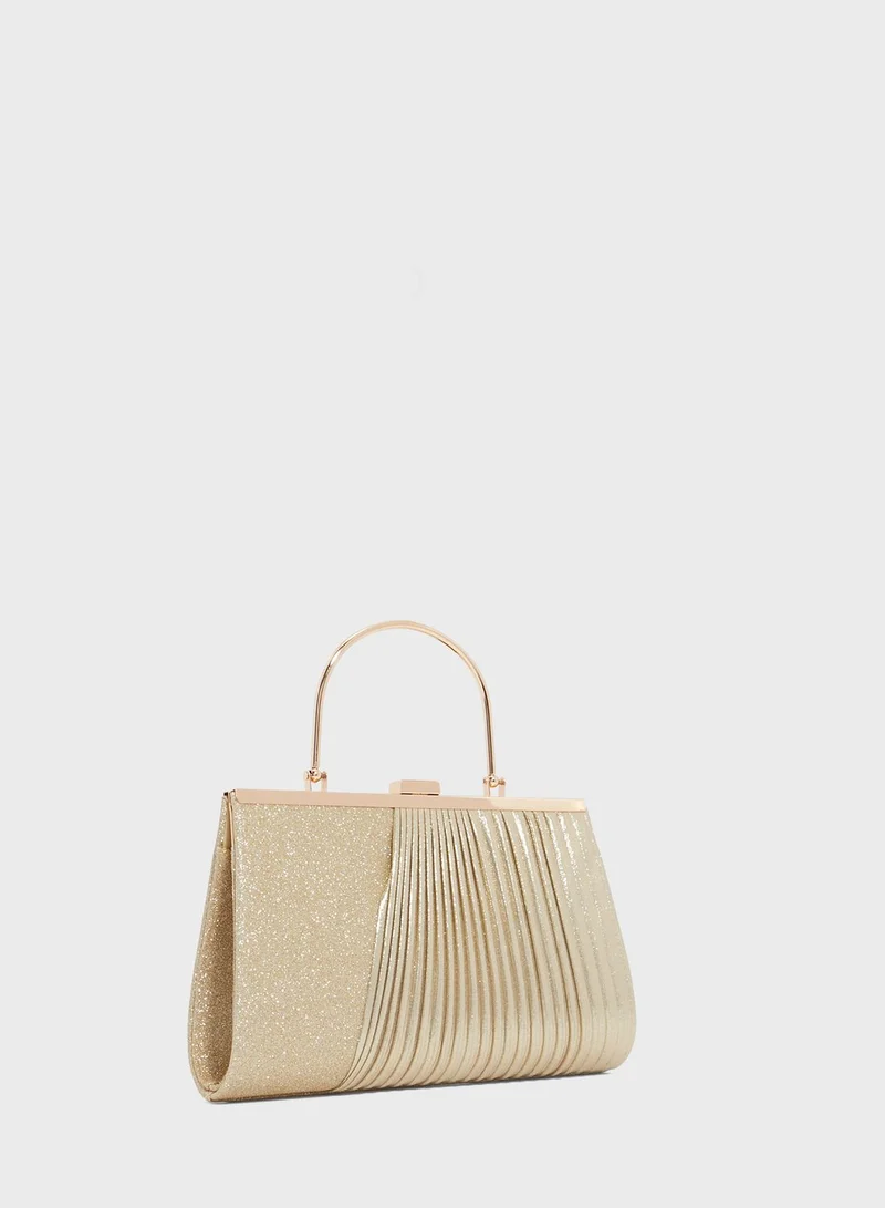 Ella Limited Edition Pleat Effect Clutch With Handle