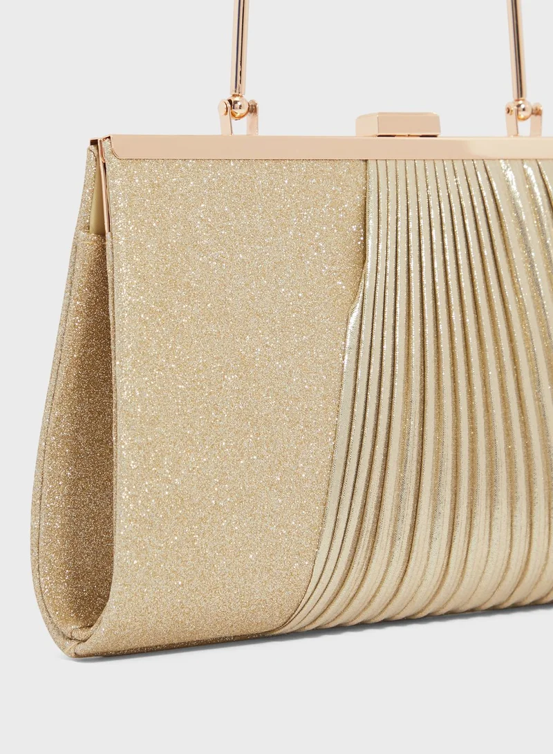 Ella Limited Edition Pleat Effect Clutch With Handle