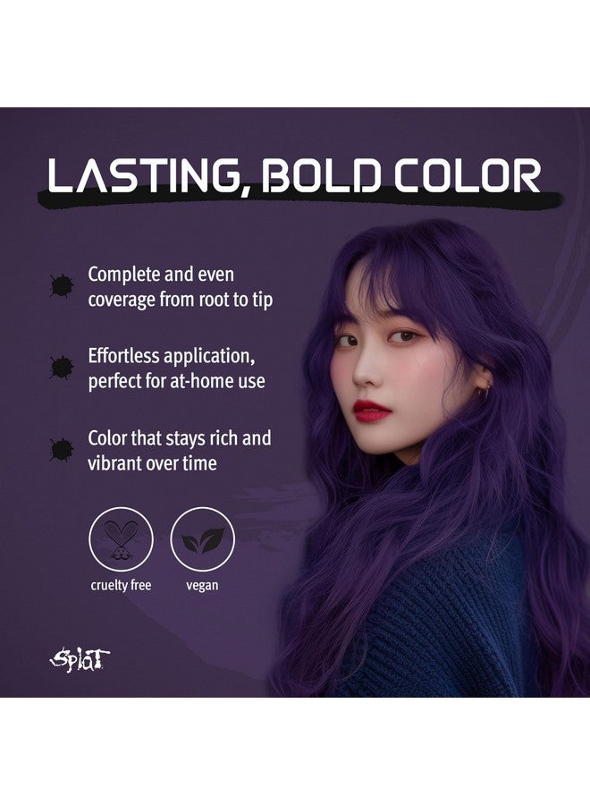 Splat | Midnight Complete Kit | Hair Dye | Semi-Permanent | Long Lasting | Vegan and Cruelty-Free (Midnight Tanzanite) - Image 2