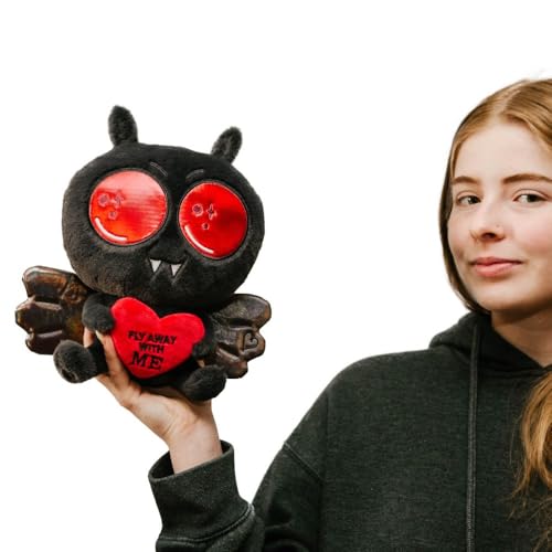 Punchkins Mothman Plushie Fly Away with Me Sassy Valentines Day Plush Gift for Couple Girlfriend Boyfriend Wife Husband Plush Toy for Gifting - Image 5