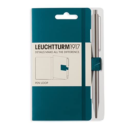 Lighthouse LEUCHTTURM1917 Self Adhesive Pen Loop Elastic Pen Holder (Pacific Green) - Image 1