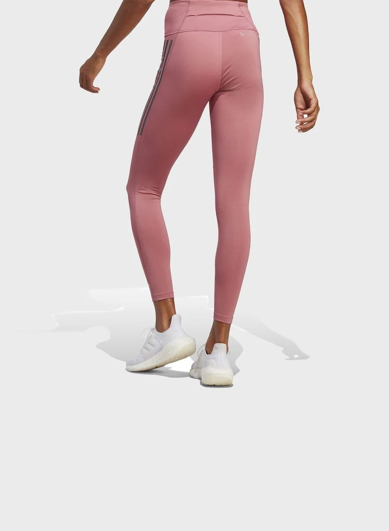 adidas بنطال ضيّق DailyRun 3-Stripes 7/8