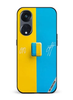 Protective Case Cover For Oppo Reno8 T 5G On Off Design Multicolour