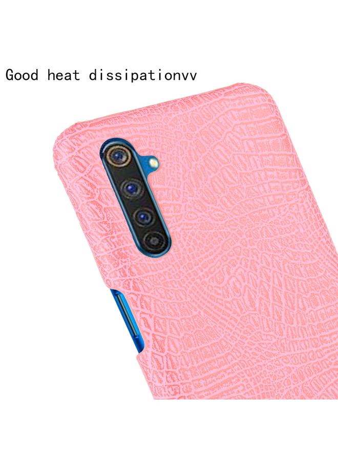 S-TOP Case For Oppo Realme 6 Pro Shockproof Crocodile Texture PC + PU Case - Image 5