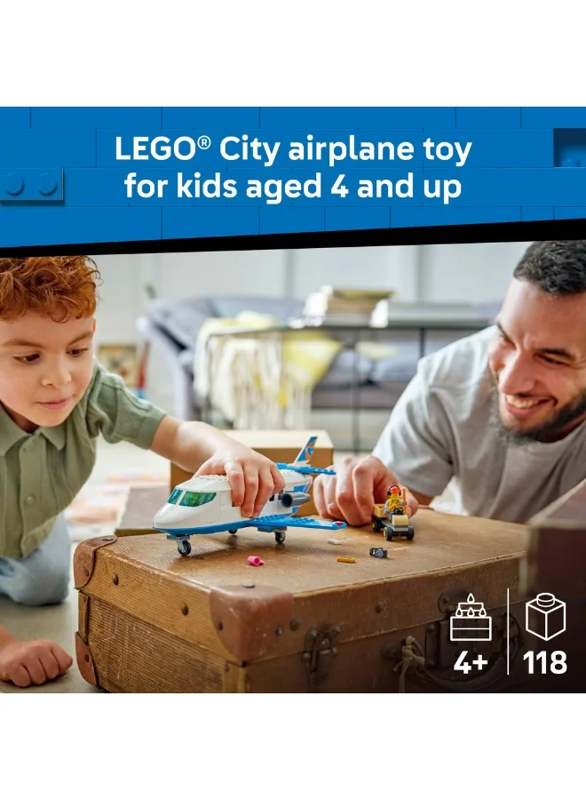 Lego City Passenger Jet - Airplane Toy Building Set 60492 (Age 4+, 118 Pieces)