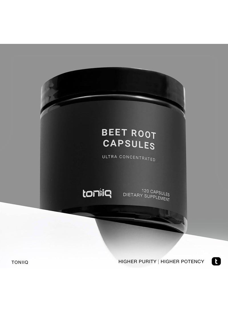 Toniiq Concentrated Extract Beet Root Capsules Thirdparty Tested Beets Supplements 120 Veggie Caps 60 Servings - Image 3