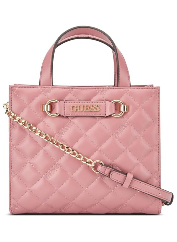 GUESS Women's Fiddlewood Mini Tote Handbag Dusty rose  - Image 1