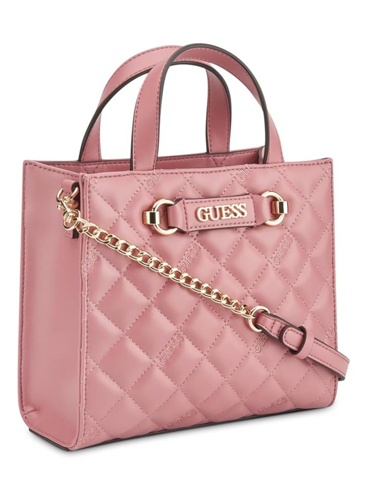 GUESS Women's Fiddlewood Mini Tote Handbag Dusty rose  - Image 3