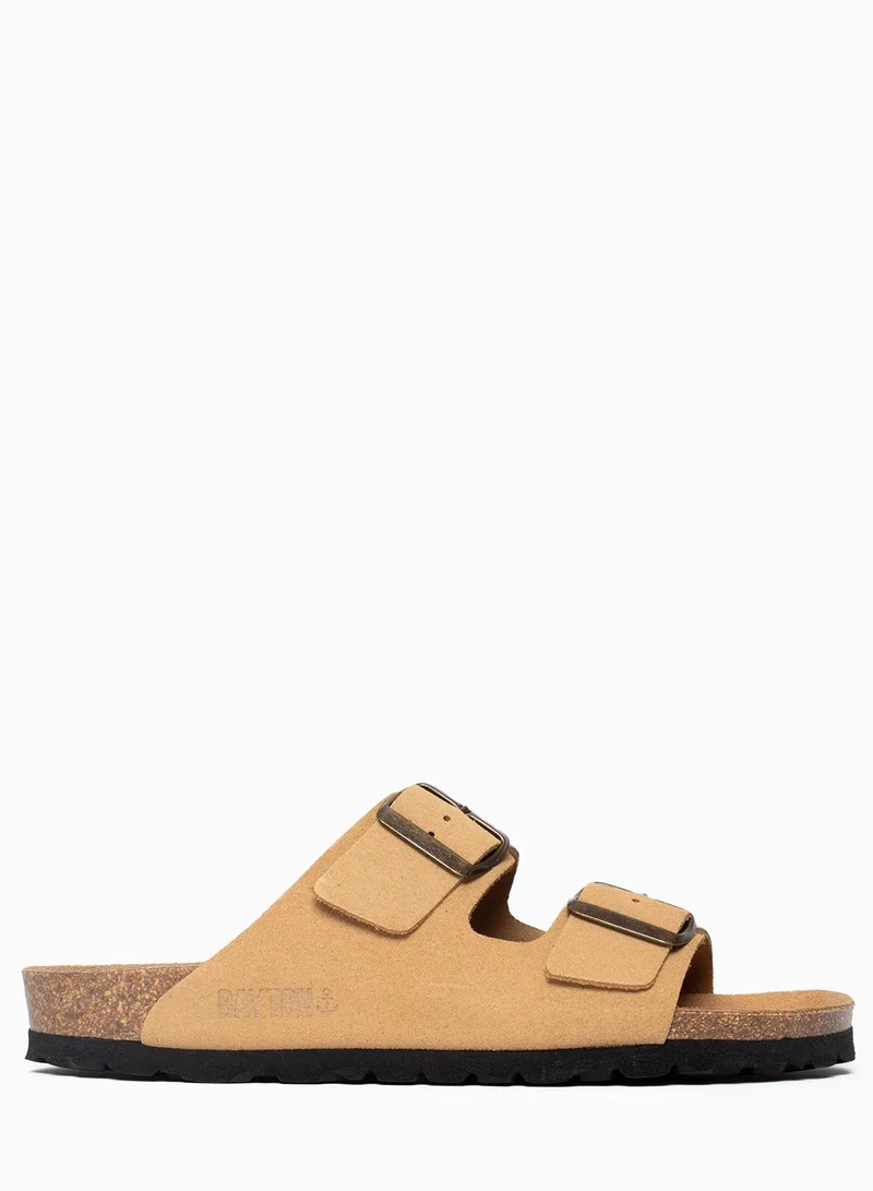 BAYTON Atlas Leather Flat Sandals