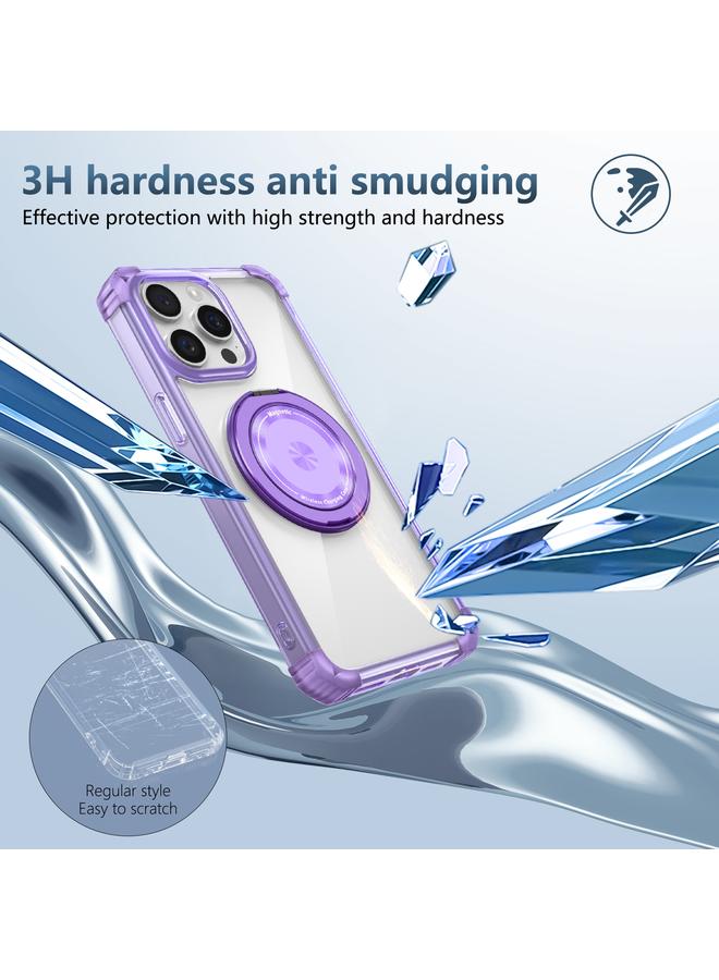 Zaboon Case For iPhone 13 Pro Max Gold Shield CD Pattern MagSafe Magnetic Phone Case with Rotating Stand - Image 5