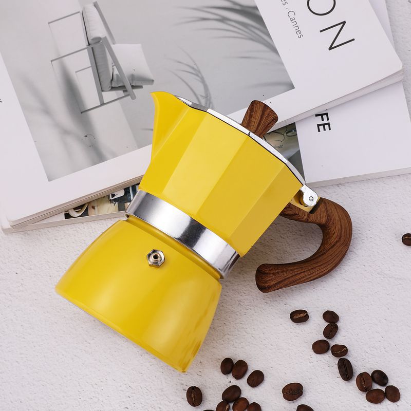 Italian Household Hand-Brewed Coffee Grinder Coffee Pot Moka Pot Commercial Coffee Cup Grinder Set - Image 5