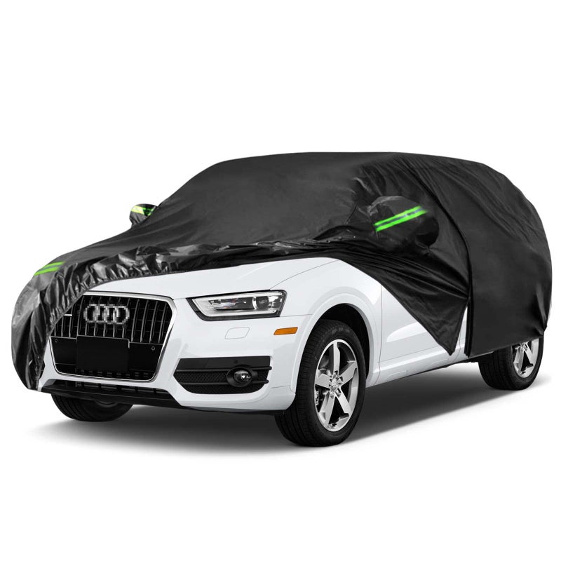 SPORTULI Waterproof Car Cover Replace for 2012-2025 Audi Q3, 6 Layers All Weather Full Car Covers with Zipper Door & Windproof Bands for Snow Rain Dust Hail Protection (Q3) - Image 1