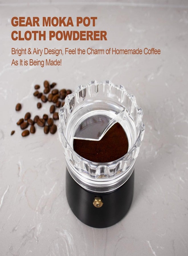 DITOSH Moka Pot Dosing Funnel Transparent Mocha Dispenser Precise Volume Control Perfect Extraction Ratio for 6 Cup Aluminum Espresso Stovetop Coffeemaker-L72mm - Image 5