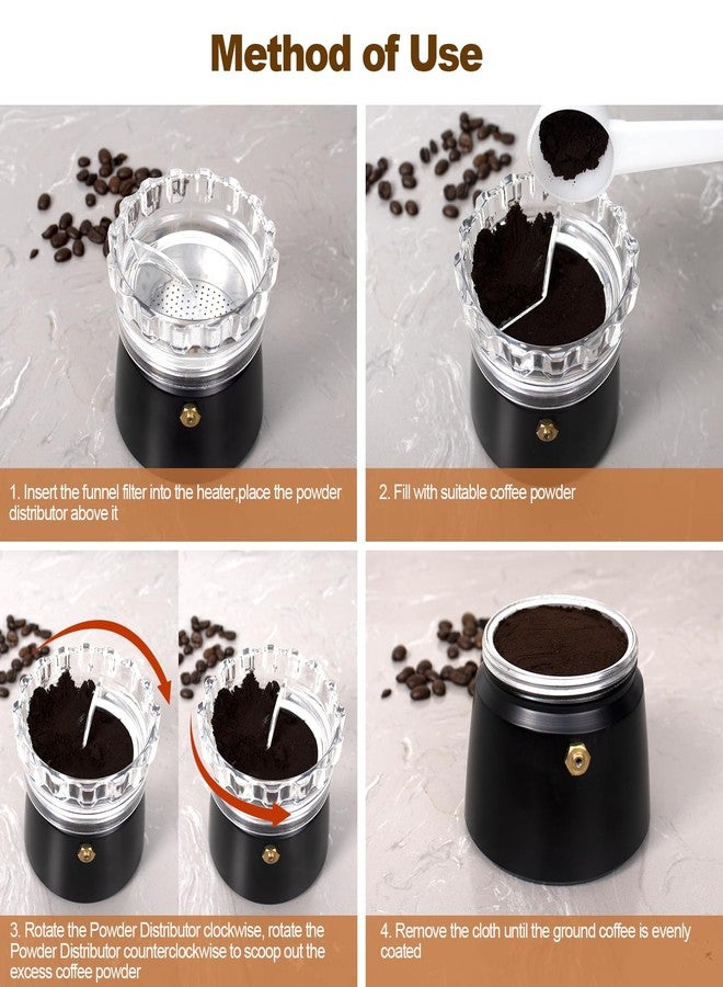 DITOSH Moka Pot Dosing Funnel Transparent Mocha Dispenser Precise Volume Control Perfect Extraction Ratio for 6 Cup Aluminum Espresso Stovetop Coffeemaker-L72mm - Image 4