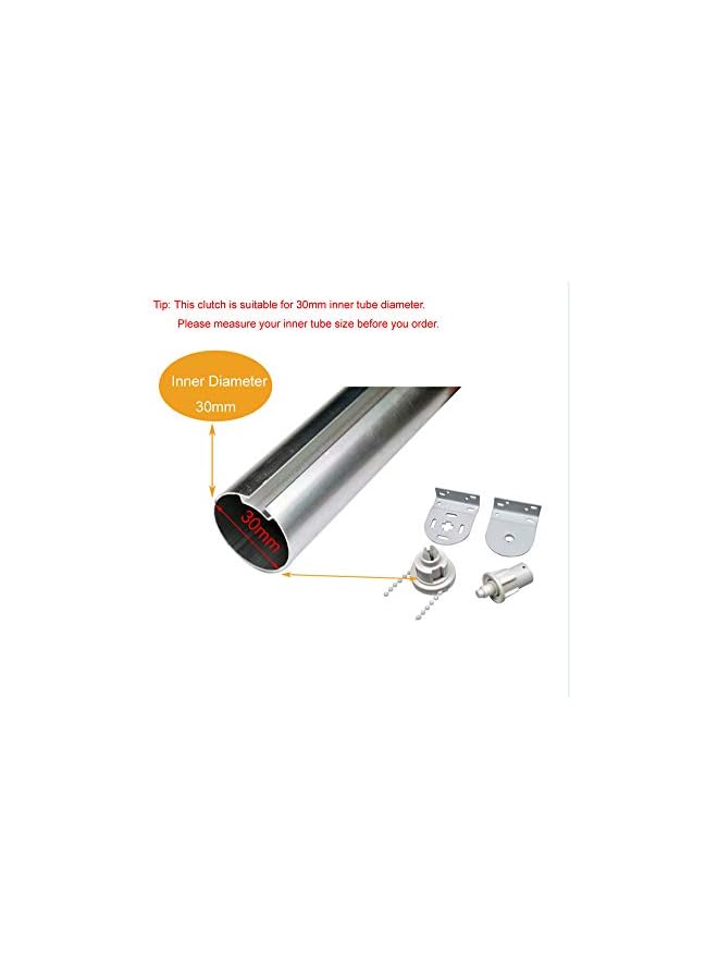 The Bros 32mm Roller Blind Clutch for 1-1/4" Exterior Tube Roller Shade Clutch Replacement Spares Parts Repair Kit Complete with Metal Brackets, Bead Chain, Shade Weight Max Load 11 LBS (5 KGS) - Image 2