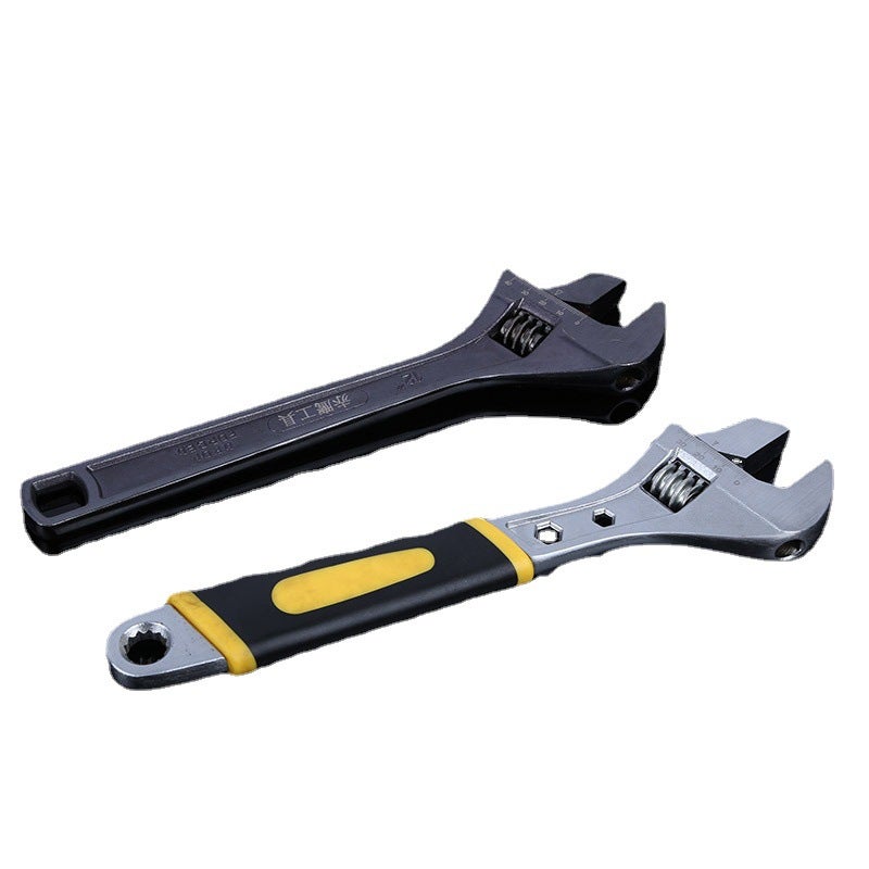 Double hardware tool pipe flexible dual-purpose wrench metric pipe clamp type flexible wrench 12 inch universal set handle wrench