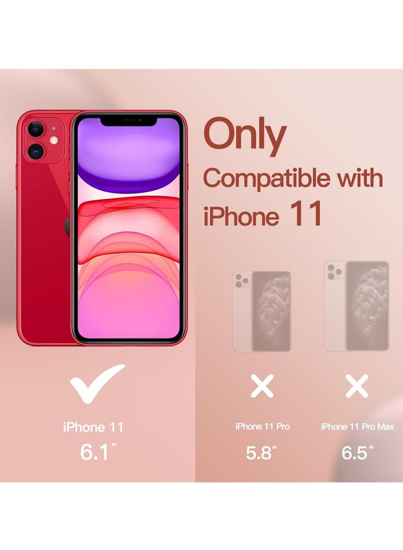 دوسالا جراب iPhone 11، جراب هاتف من السيليكون السائل لهاتف iPhone 11 مقاس 6.1 بوصة، غطاء واقٍ ناعم حريري ملون (أحمر) - Image 2