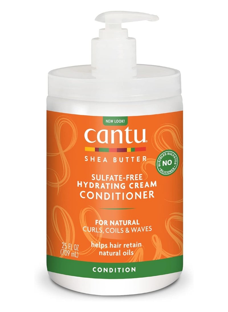 CANTO Cantu Sulfate Free Moisturizing Cream Conditioner with Shea Butter for Natural Hair, 739.3 ml (Packaging May Vary)  - Image 1