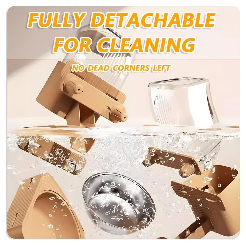 2 Pack Automatic Cage Accessories Feeder Water Dispenser External Refill for All Cage Sizes - Image 5