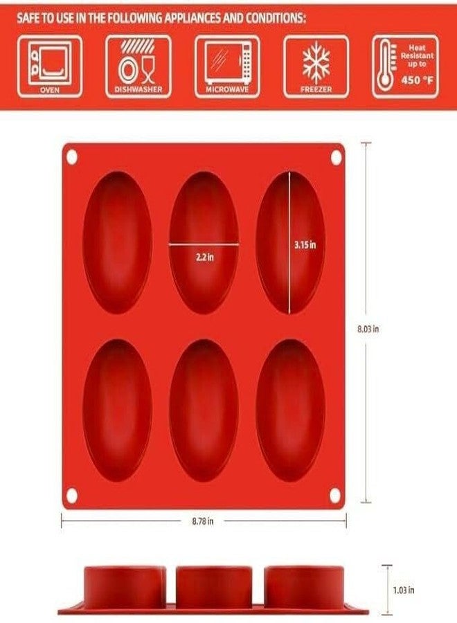 KITCHOOK قالب شوكولاتة سيليكون من كيتشوك 6 (عبوة من قطعة واحدة) AJ 034 - Image 3