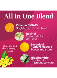 TruSkin TruSkin Vitamin C Super Serum with Niacinamide, Retinol, Hyaluronic & Salicylic Acid (BHA) - All-in-One Anti Aging Facial Serum for Brightening, Firming, Dark Spots, Discoloration - 1 fl oz  - Image 4