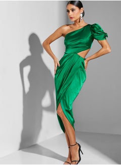Virgos Lounge One Shoulder Front Slit Dress  - Image 1