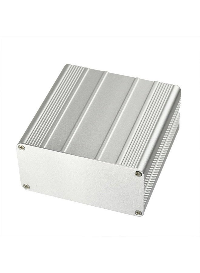 EIGHTWOOD علبة مشروع إلكتروني من الألمنيوم لجهاز PCB ومضخم الصوت DIY - 3.94"x3.94"x1.97" (LWH) - Image 1